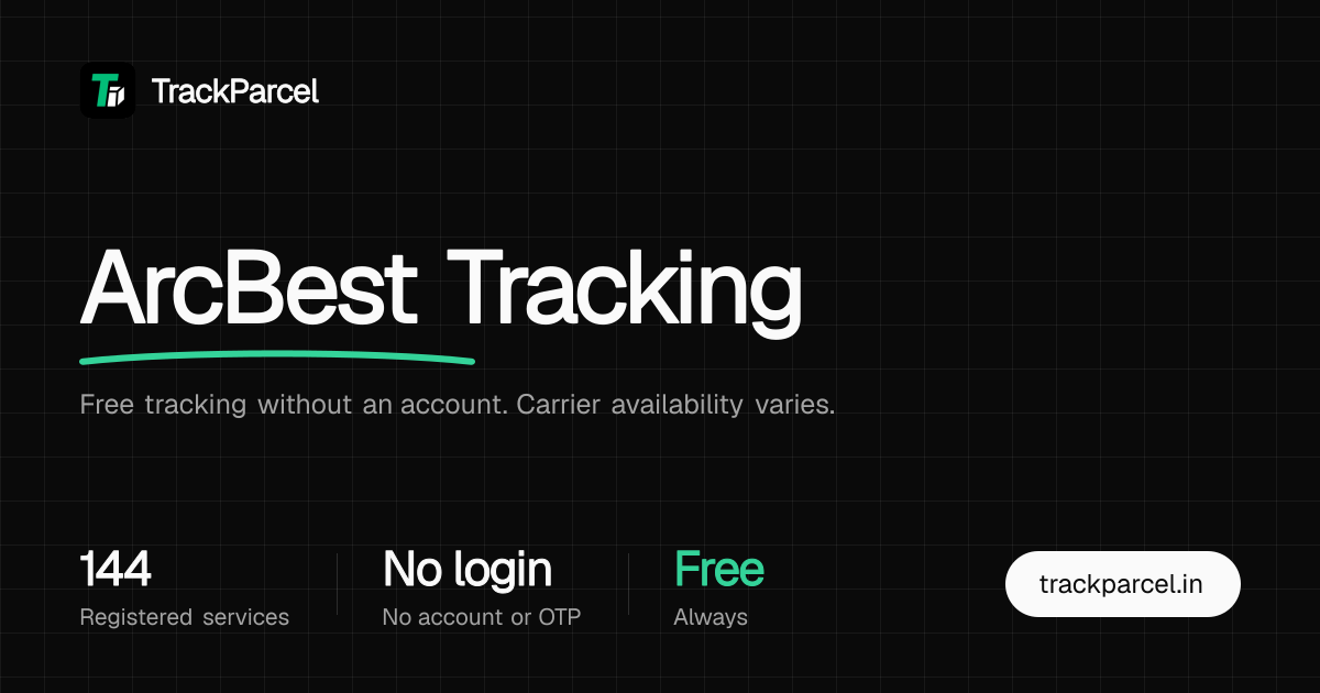 ArcBest Tracking - Track ArcBest Courier Status | TrackParcel