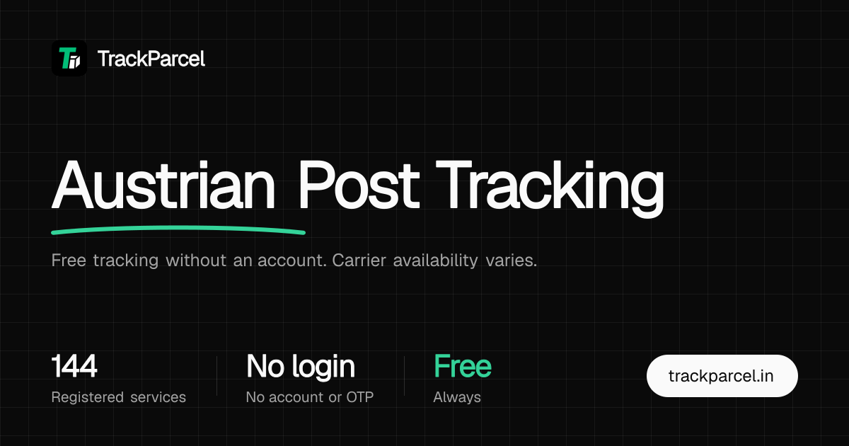 Austrian Post Tracking - Shipment Status | TrackParcel