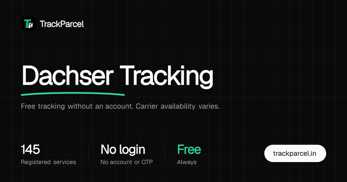 Dachser Tracking - Track Dachser Courier Status | TrackParcel