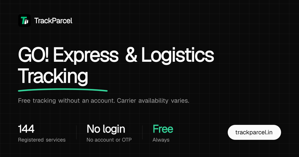 GO! Express & Logistics Tracking - Shipment Status | TrackParcel