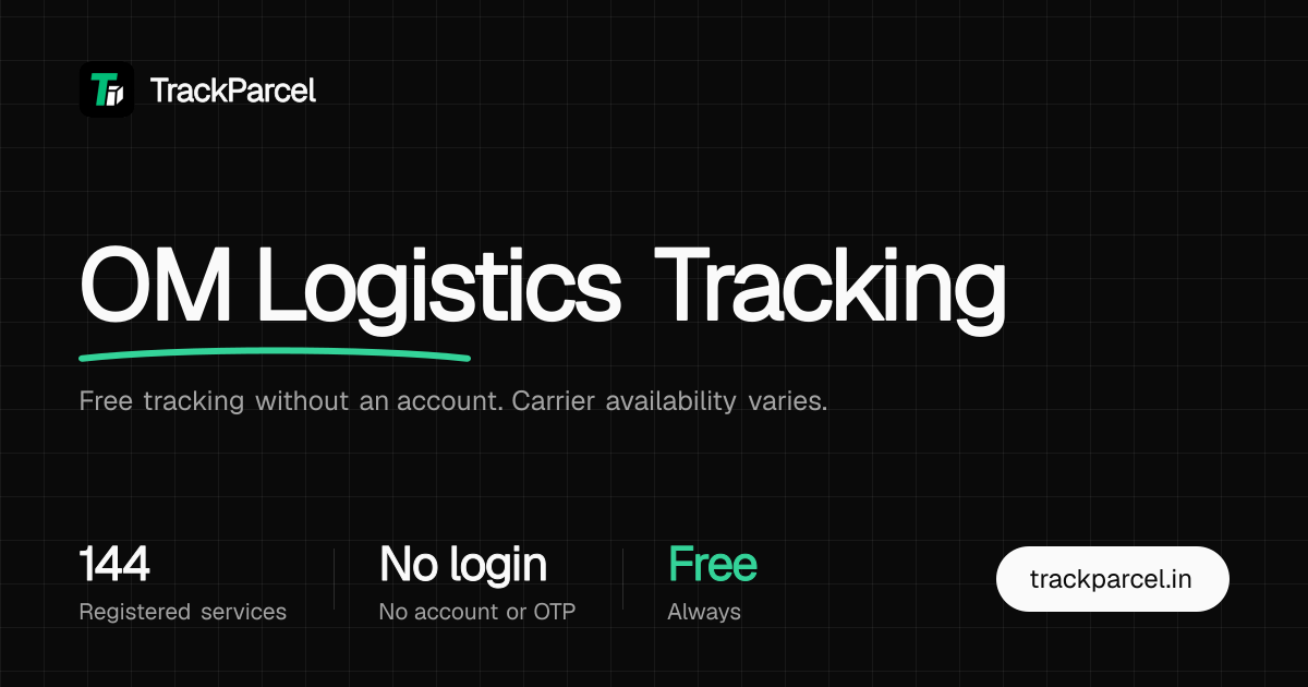 OM Logistics Tracking - Shipment Status | TrackParcel