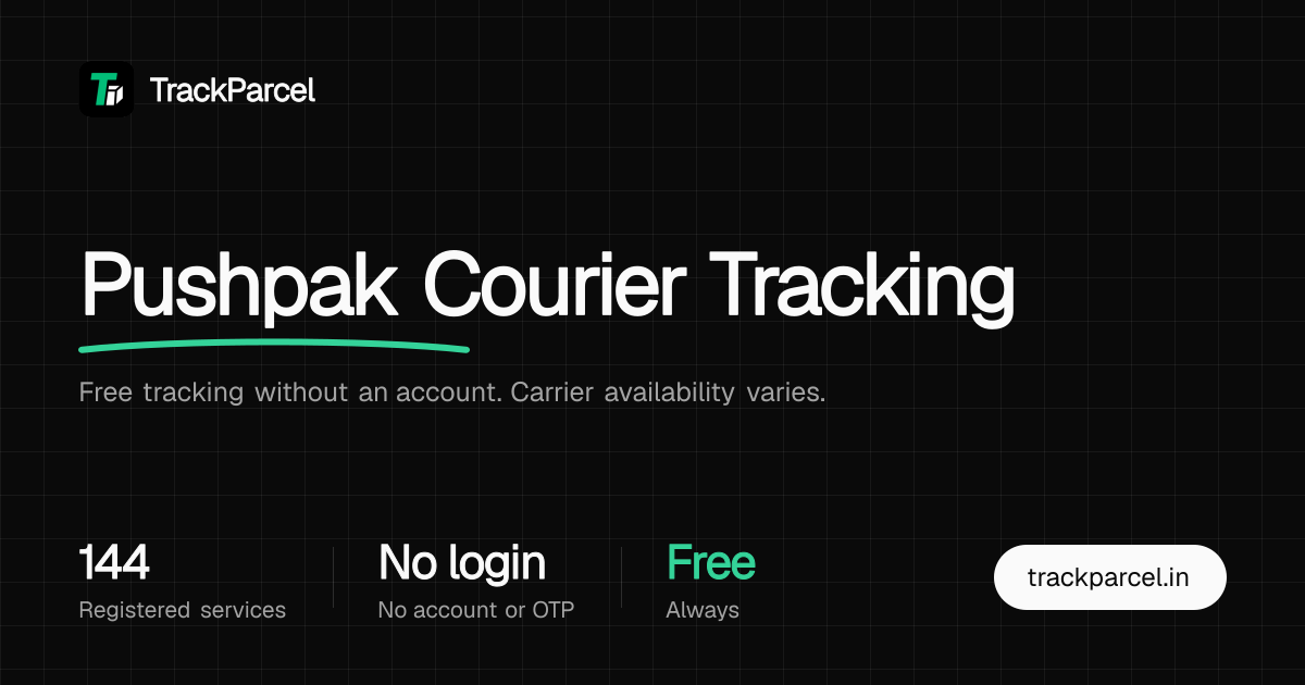 Pushpak Courier Tracking - Shipment Status | TrackParcel