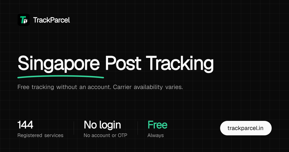 Singapore Post Tracking - Shipment Status | TrackParcel